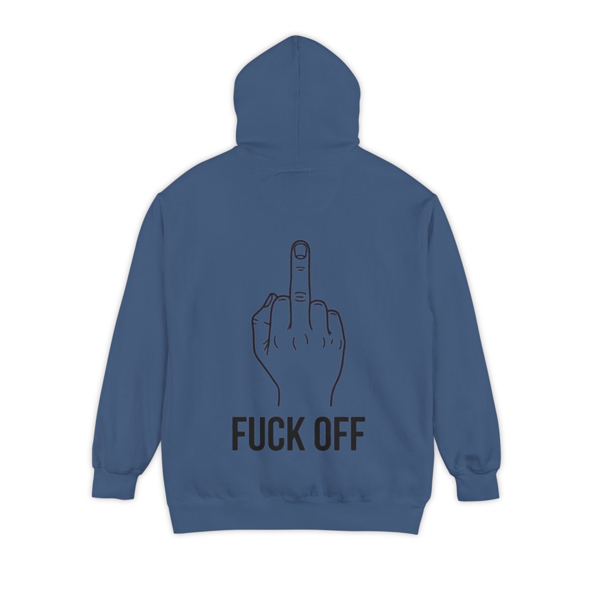 Color: True Navy | F@#% OFF Garment-Dyed Hoodie