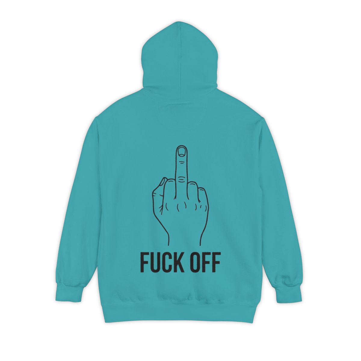 Color: Seafoam | F@#% OFF Garment-Dyed Hoodie