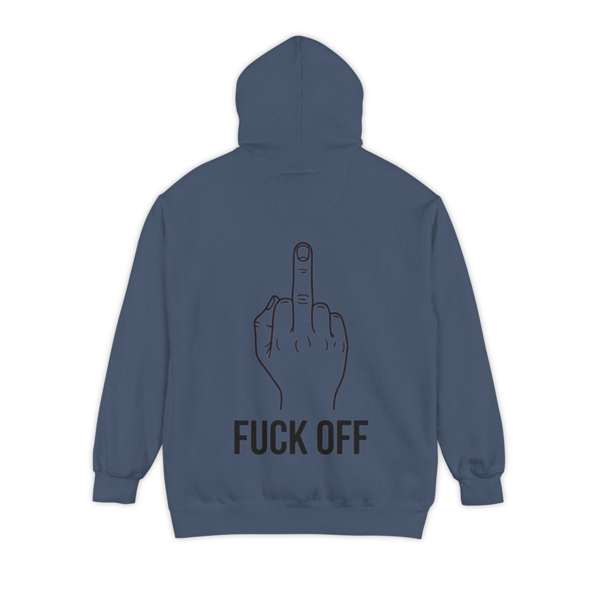 Color: Denim | F@#% OFF Garment-Dyed Hoodie