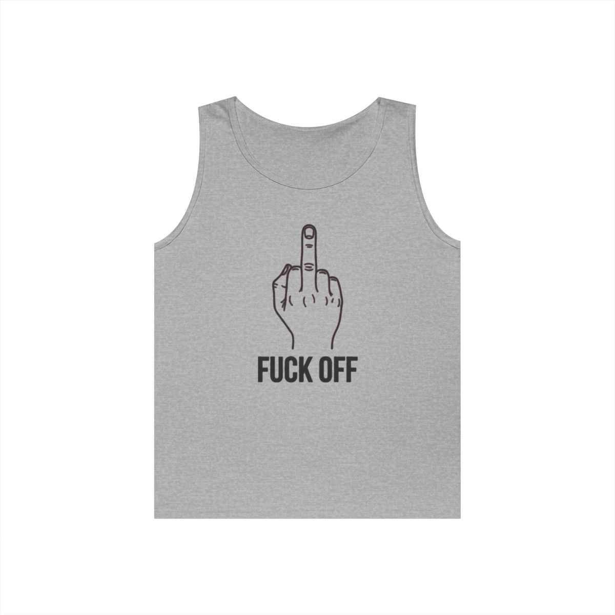 Color: Sport Grey | F@#% OFF Tank Top