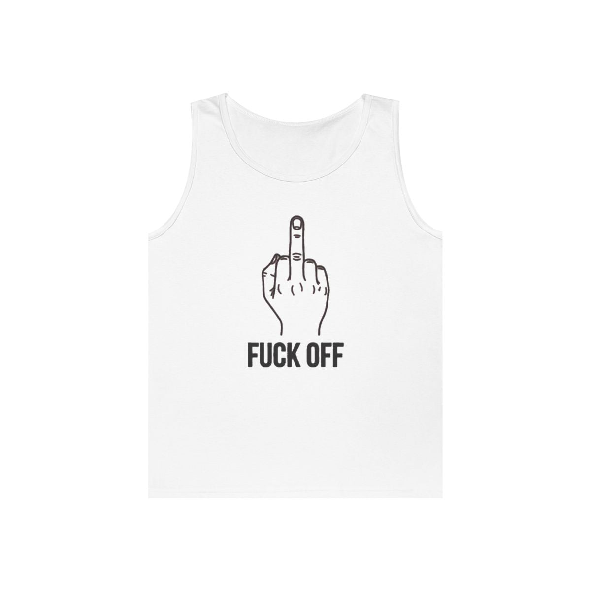 Color: White | F@#% OFF Tank Top