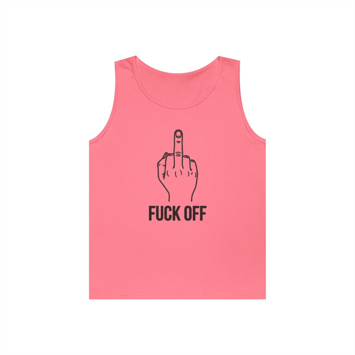 Color: Safety Pink | F@#% OFF Tank Top