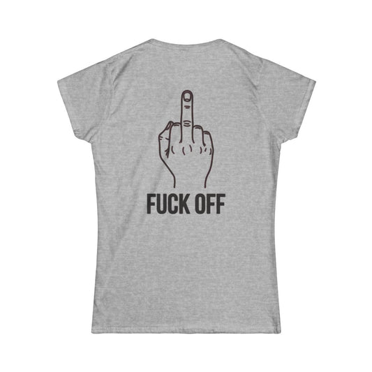 Color: Sport Grey | F@#% OFF Women's Tee