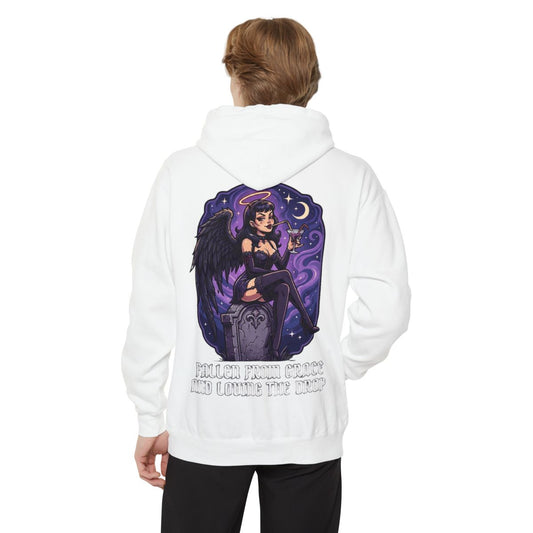 Color: White | Fallen From Grace and Loving the Drop Garment-Dyed Hoodie