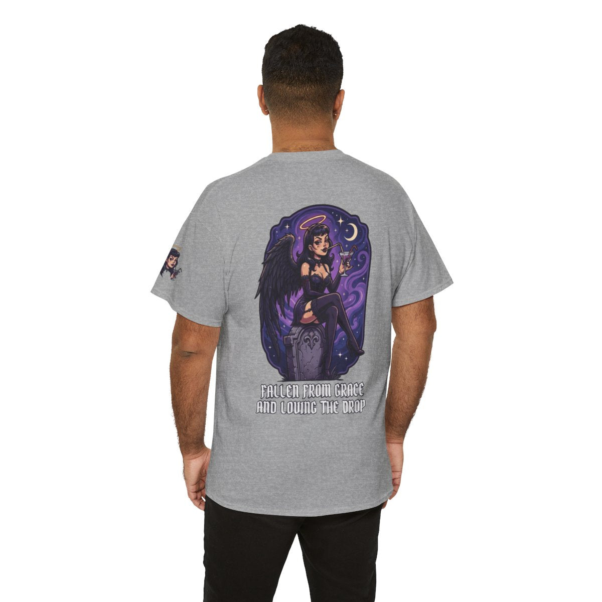 Color: Sport Grey | Fallen From Grace and Loving the Drop Premium Graphic Tee