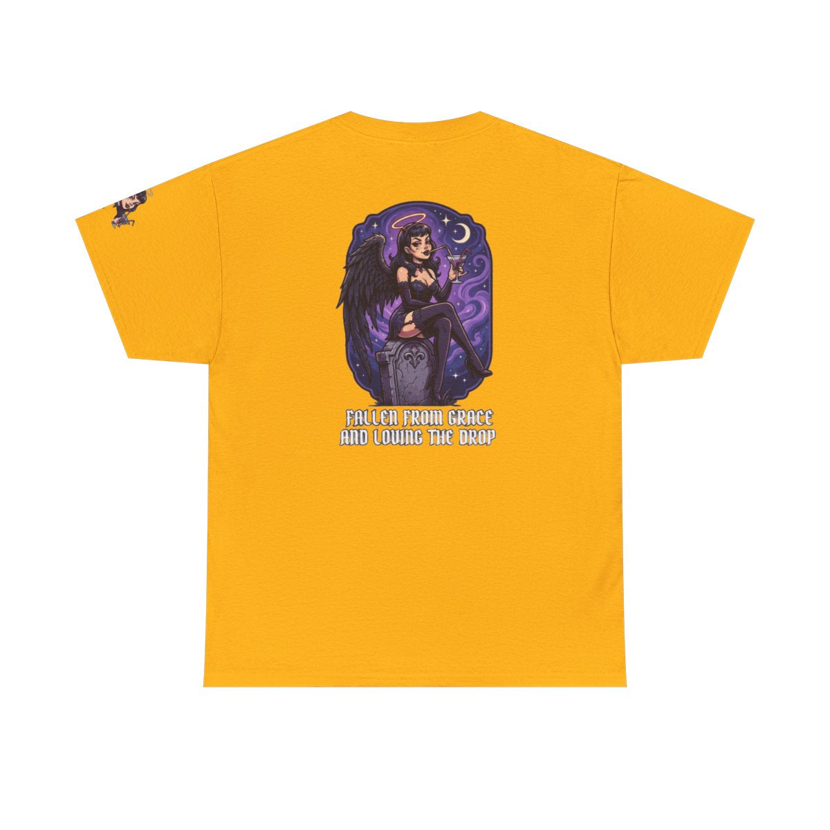 Color: Gold | Fallen From Grace and Loving the Drop Premium Graphic Tee