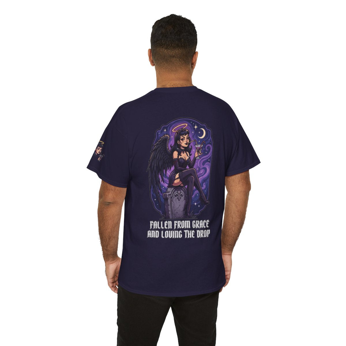 Color: Blackberry | Fallen From Grace and Loving the Drop Premium Graphic Tee