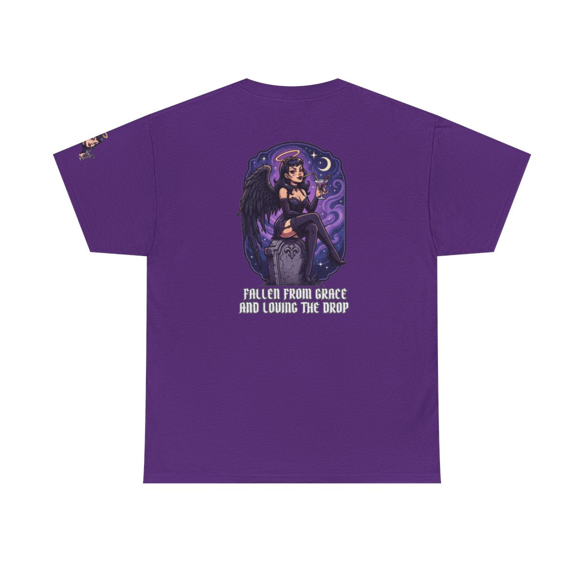 Color: Purple | Fallen From Grace and Loving the Drop Premium Graphic Tee