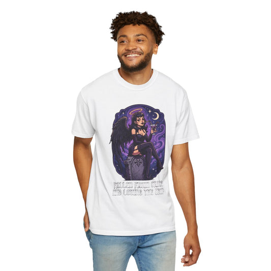 Color: White | Fallen From Grace and Loving the Drop Unisex Garment-Dyed Tee