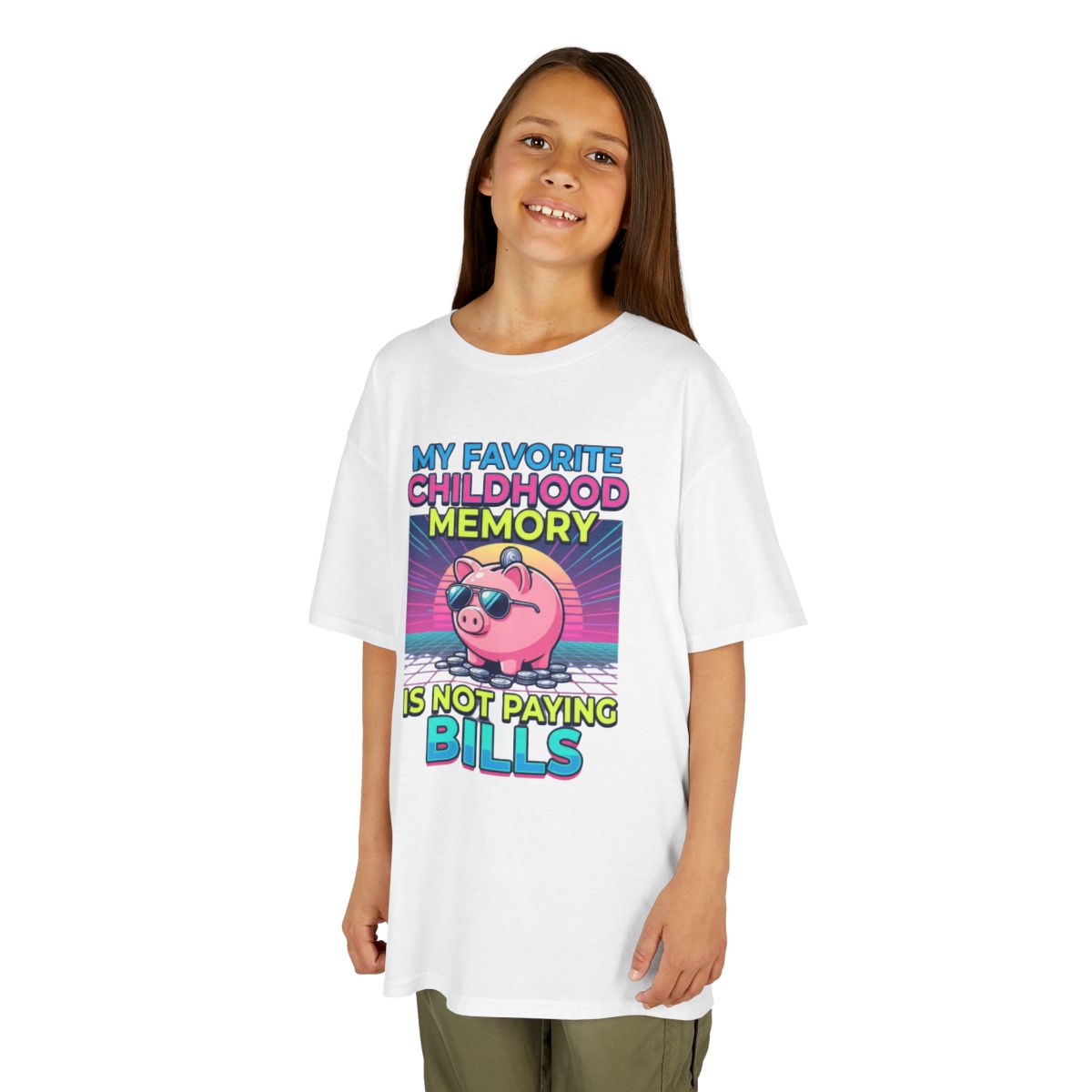 Color: White | Favortie Childhood Memories - Not Paying Bills Kids Tee