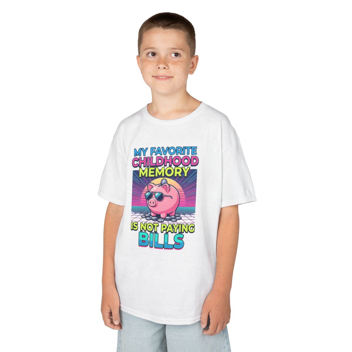Color: White | Favortie Childhood Memories - Not Paying Bills Kids Tee