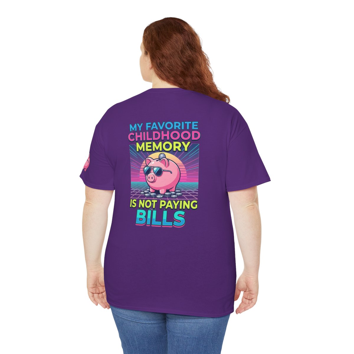 Color: Purple | Favortie Childhood Memories - Not Paying Bills Premium Graphic Tee