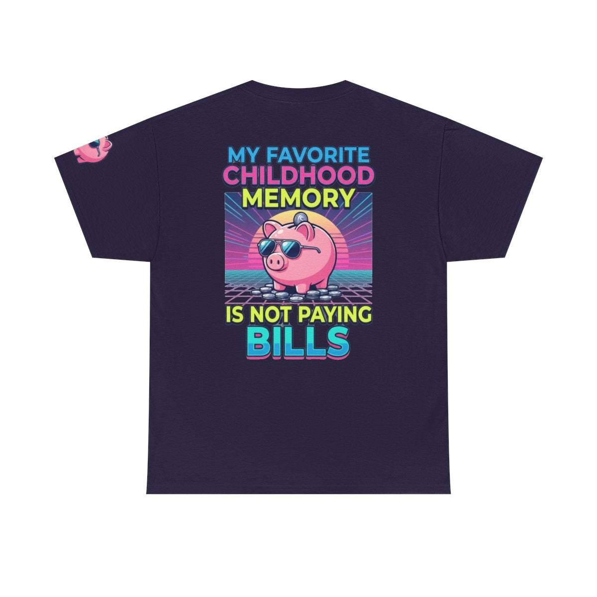 Color: Blackberry | Favortie Childhood Memories - Not Paying Bills Premium Graphic Tee