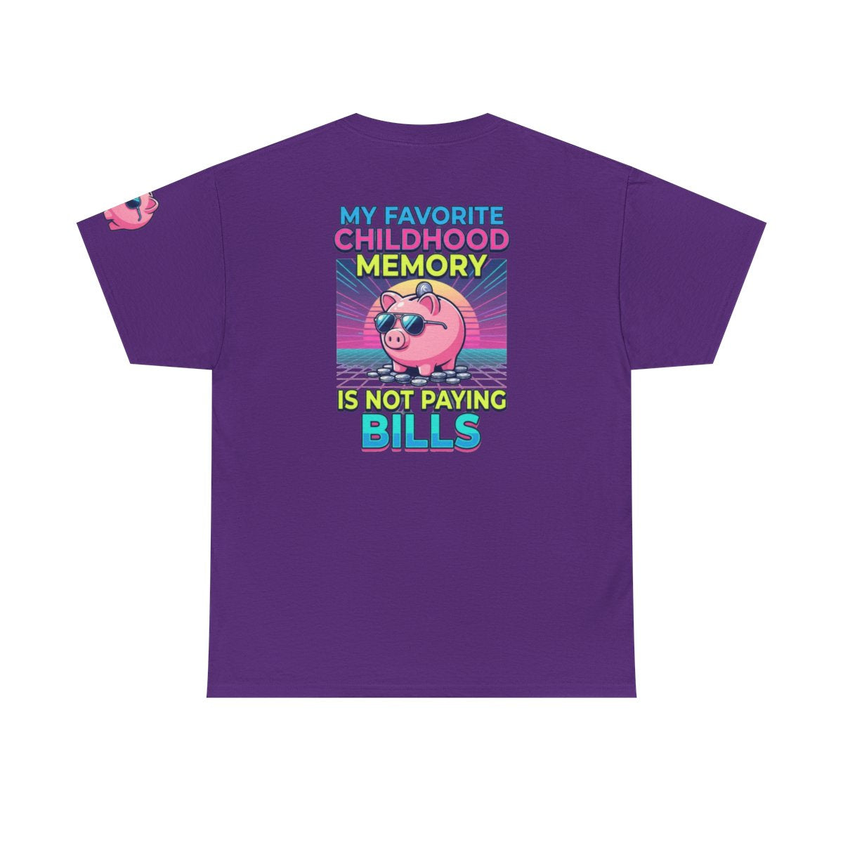 Color: Purple | Favortie Childhood Memories - Not Paying Bills Premium Graphic Tee