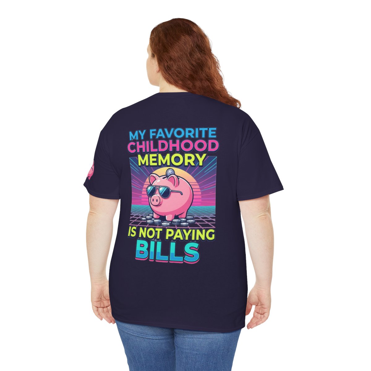 Color: Blackberry | Favortie Childhood Memories - Not Paying Bills Premium Graphic Tee