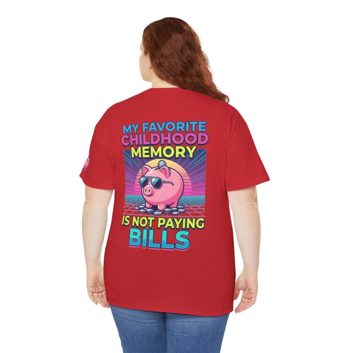 Color: Red | Favortie Childhood Memories - Not Paying Bills Premium Graphic Tee