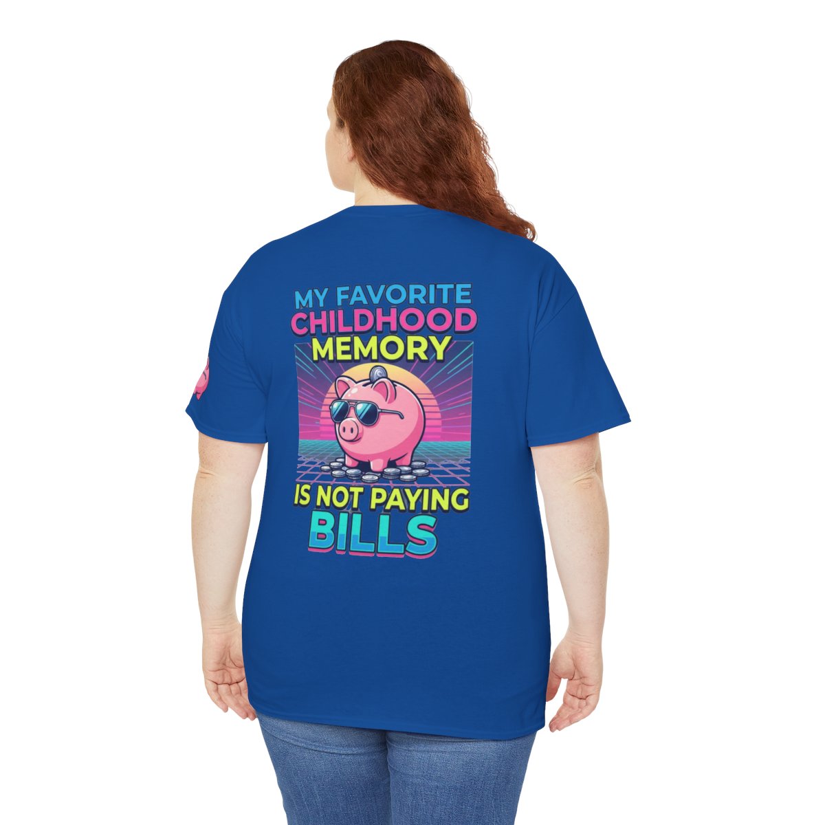 Color: Royal | Favortie Childhood Memories - Not Paying Bills Premium Graphic Tee