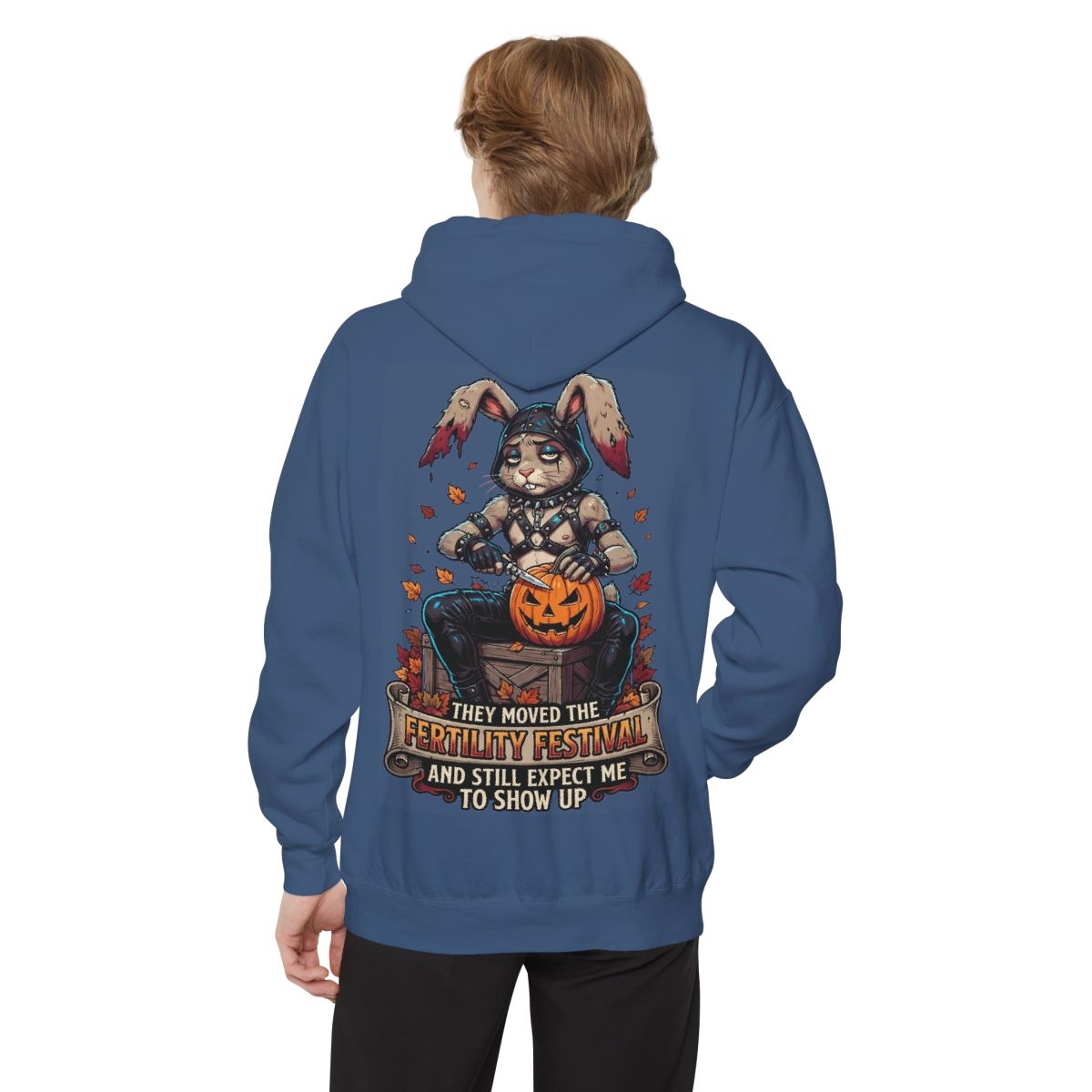 Color: True Navy | Fertility Festival Garment-Dyed Hoodie