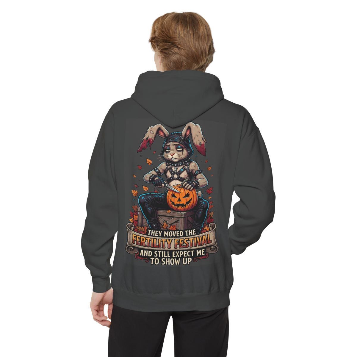 Color: Pepper | Fertility Festival Garment-Dyed Hoodie