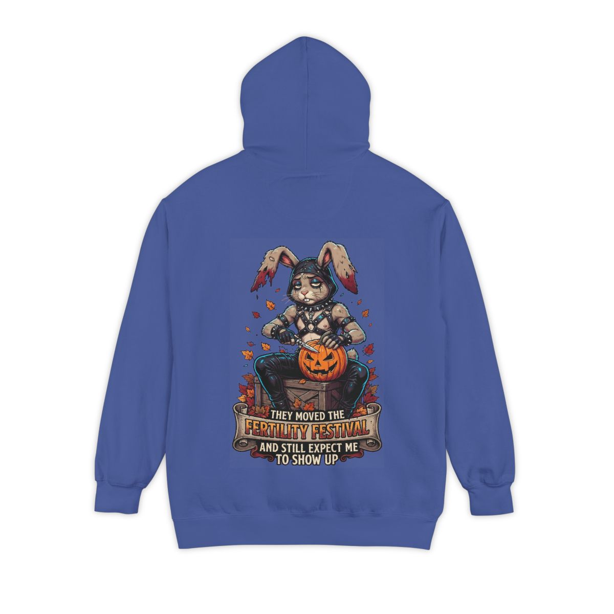 Color: Flo Blue | Fertility Festival Garment-Dyed Hoodie