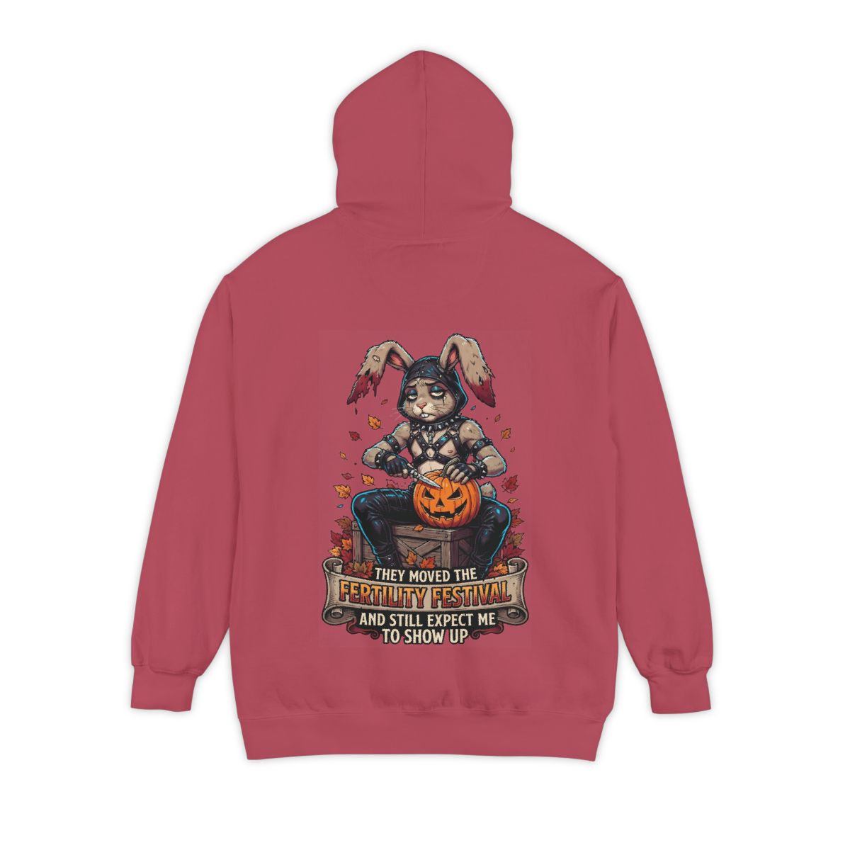 Color: Crimson | Fertility Festival Garment-Dyed Hoodie