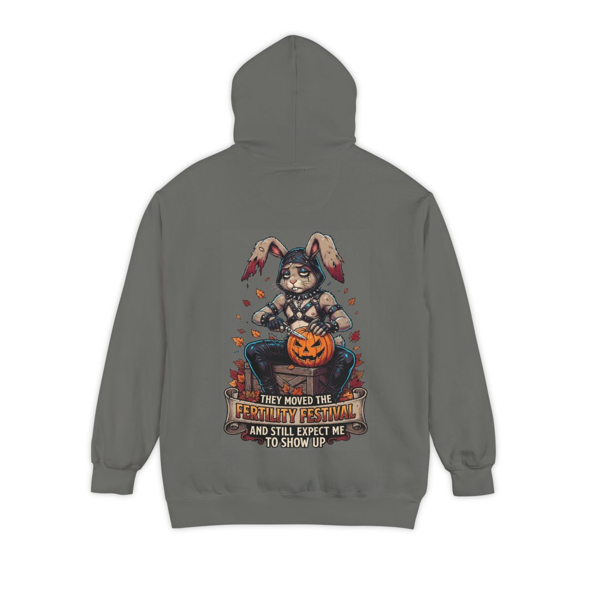 Color: Grey | Fertility Festival Garment-Dyed Hoodie