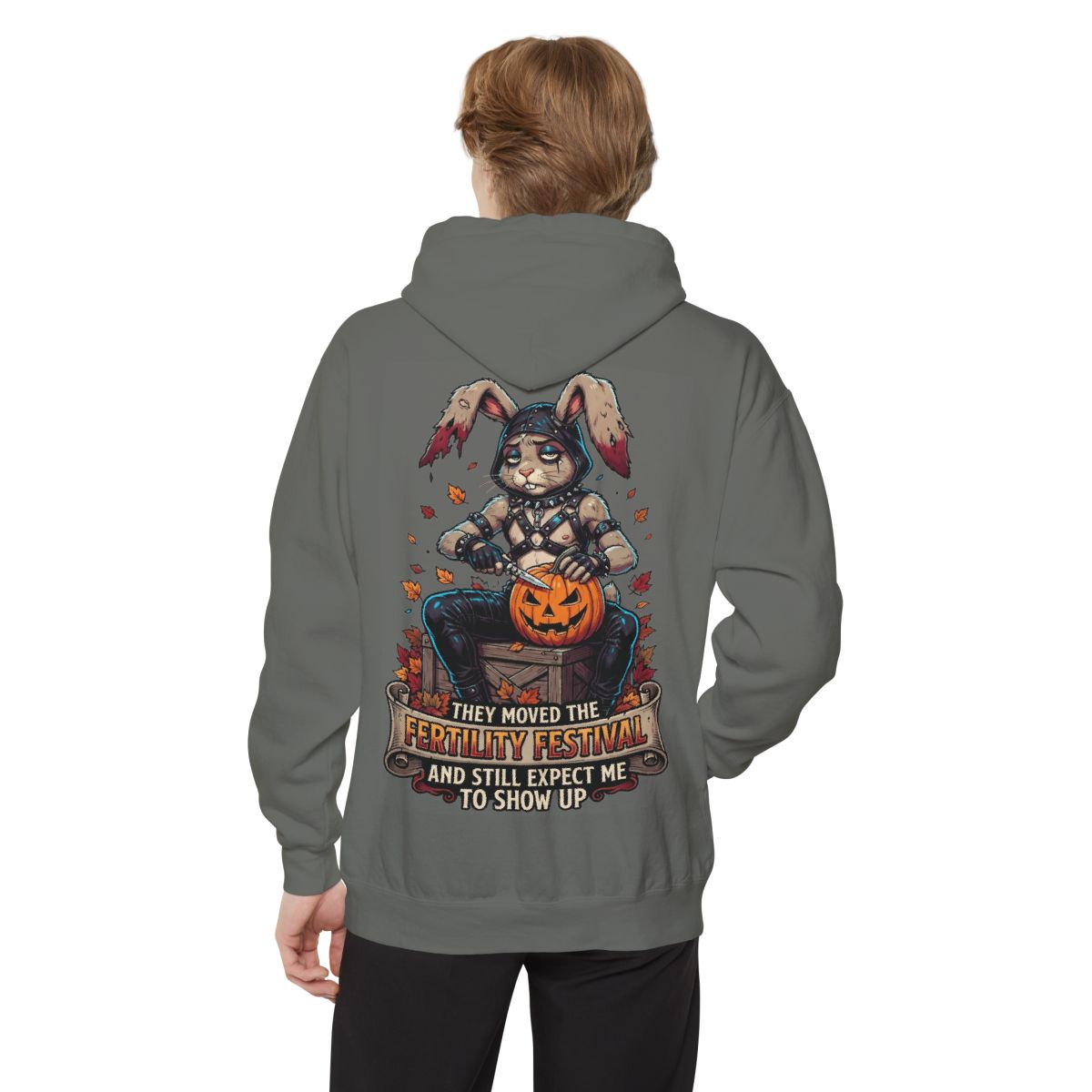 Color: Grey | Fertility Festival Garment-Dyed Hoodie