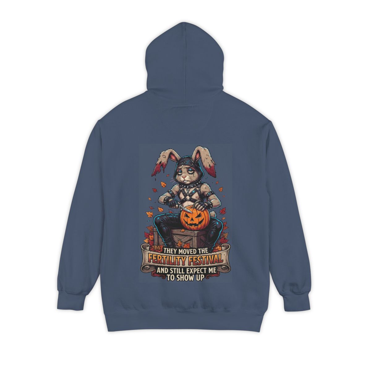 Color: Denim | Fertility Festival Garment-Dyed Hoodie