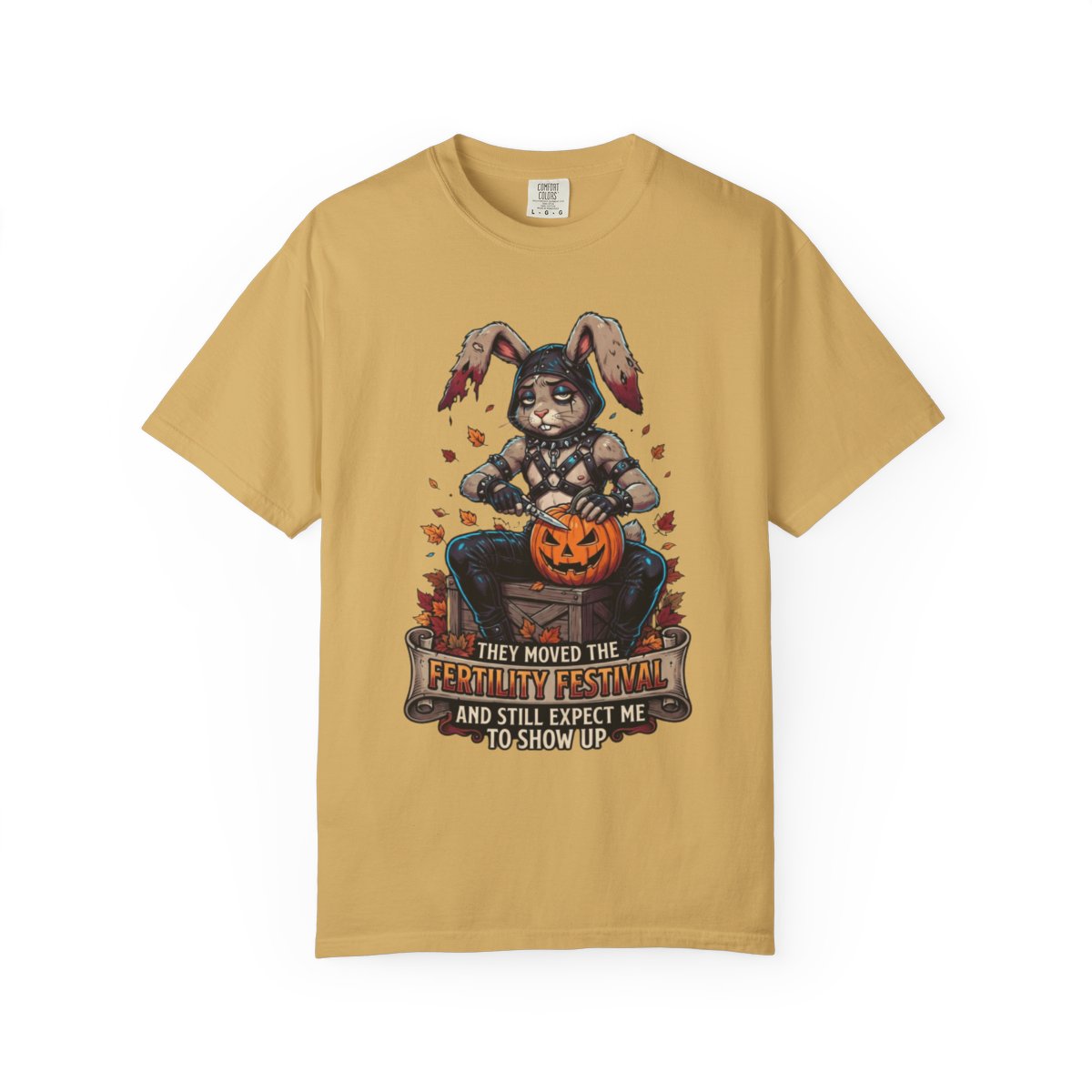 Color: Mustard | Fertility Festival Unisex Garment-Dyed Tee