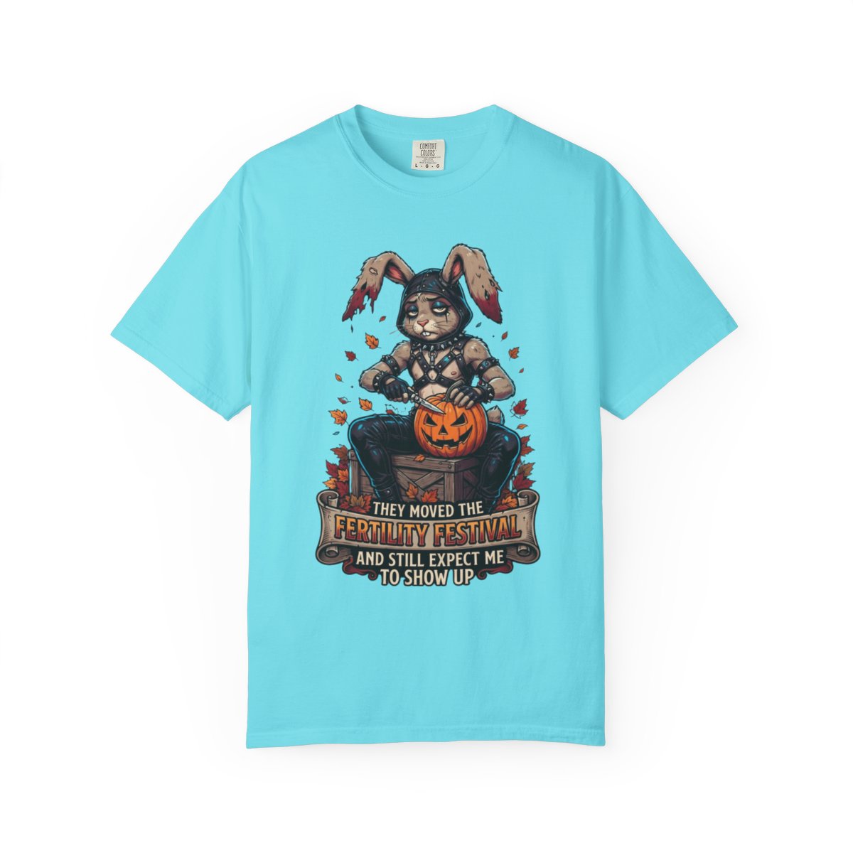 Color: Lagoon Blue | Fertility Festival Unisex Garment-Dyed Tee