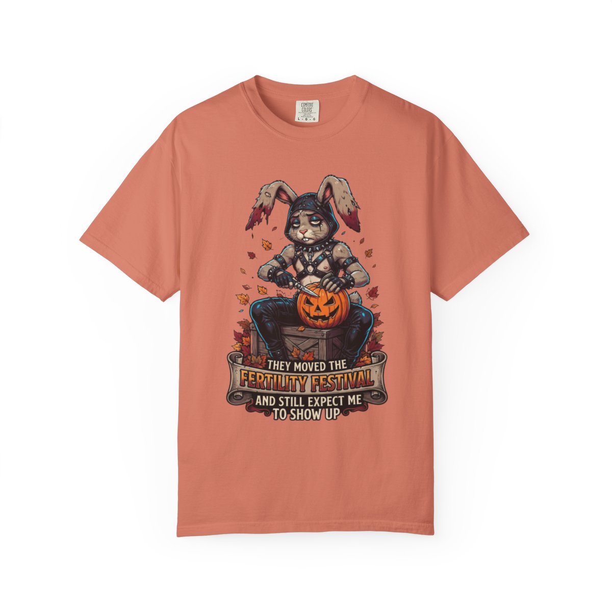 Color: Terracotta | Fertility Festival Unisex Garment-Dyed Tee