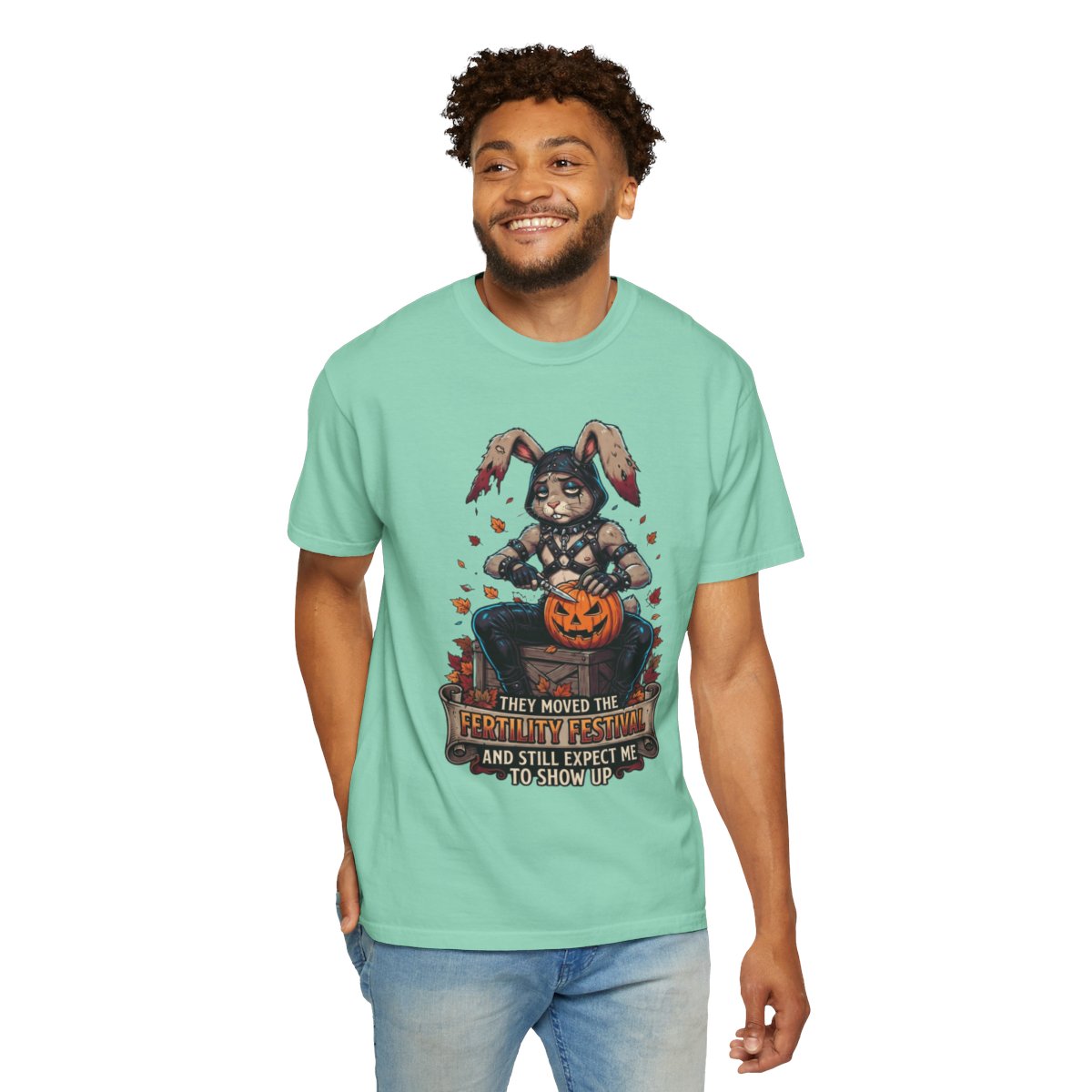Color: Island Reef | Fertility Festival Unisex Garment-Dyed Tee
