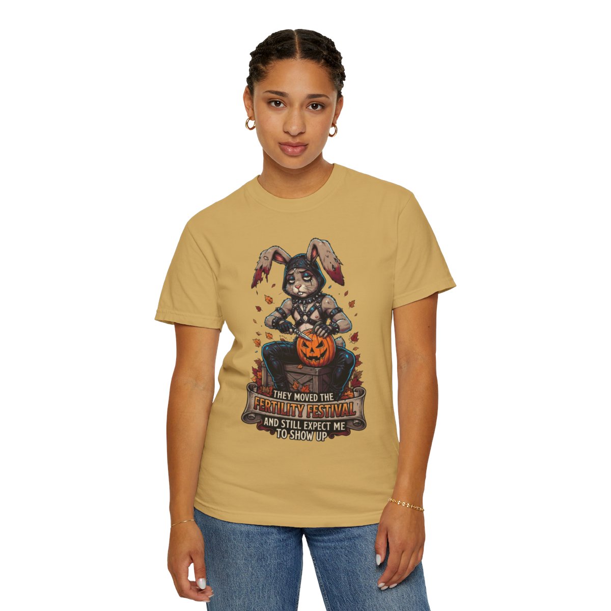 Color: Mustard | Fertility Festival Unisex Garment-Dyed Tee