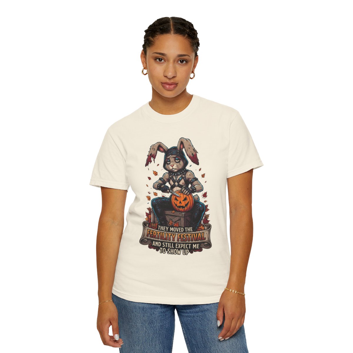 Color: Ivory | Fertility Festival Unisex Garment-Dyed Tee
