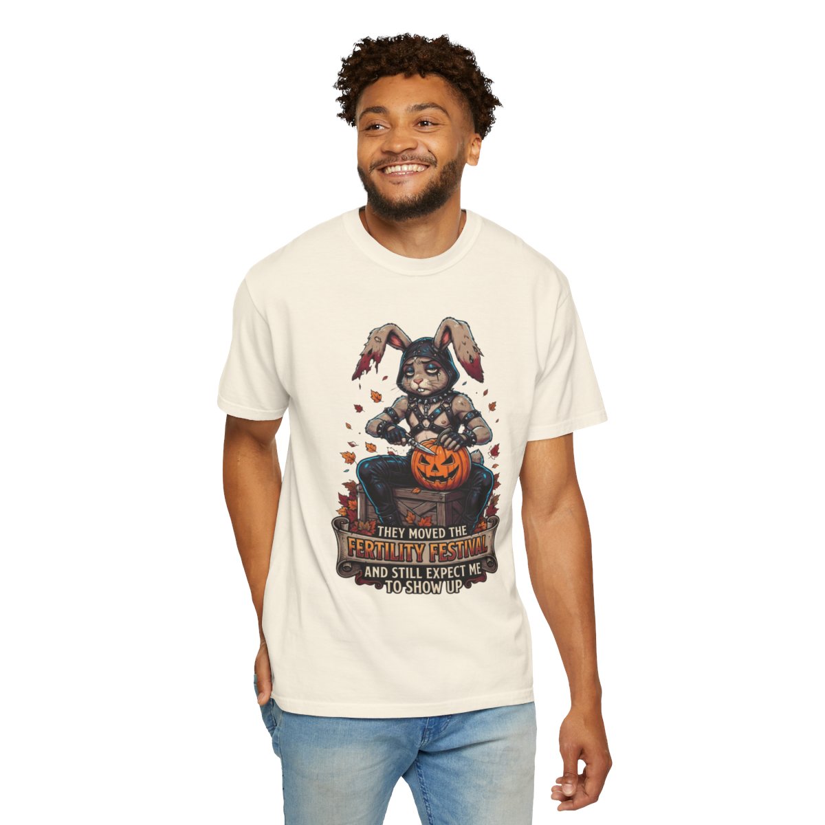 Color: Ivory | Fertility Festival Unisex Garment-Dyed Tee