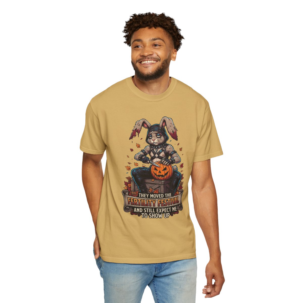 Color: Mustard | Fertility Festival Unisex Garment-Dyed Tee
