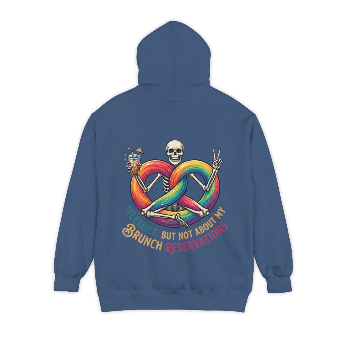 Color: True Navy | Flexible But Not About Brunch Garment-Dyed Hoodie