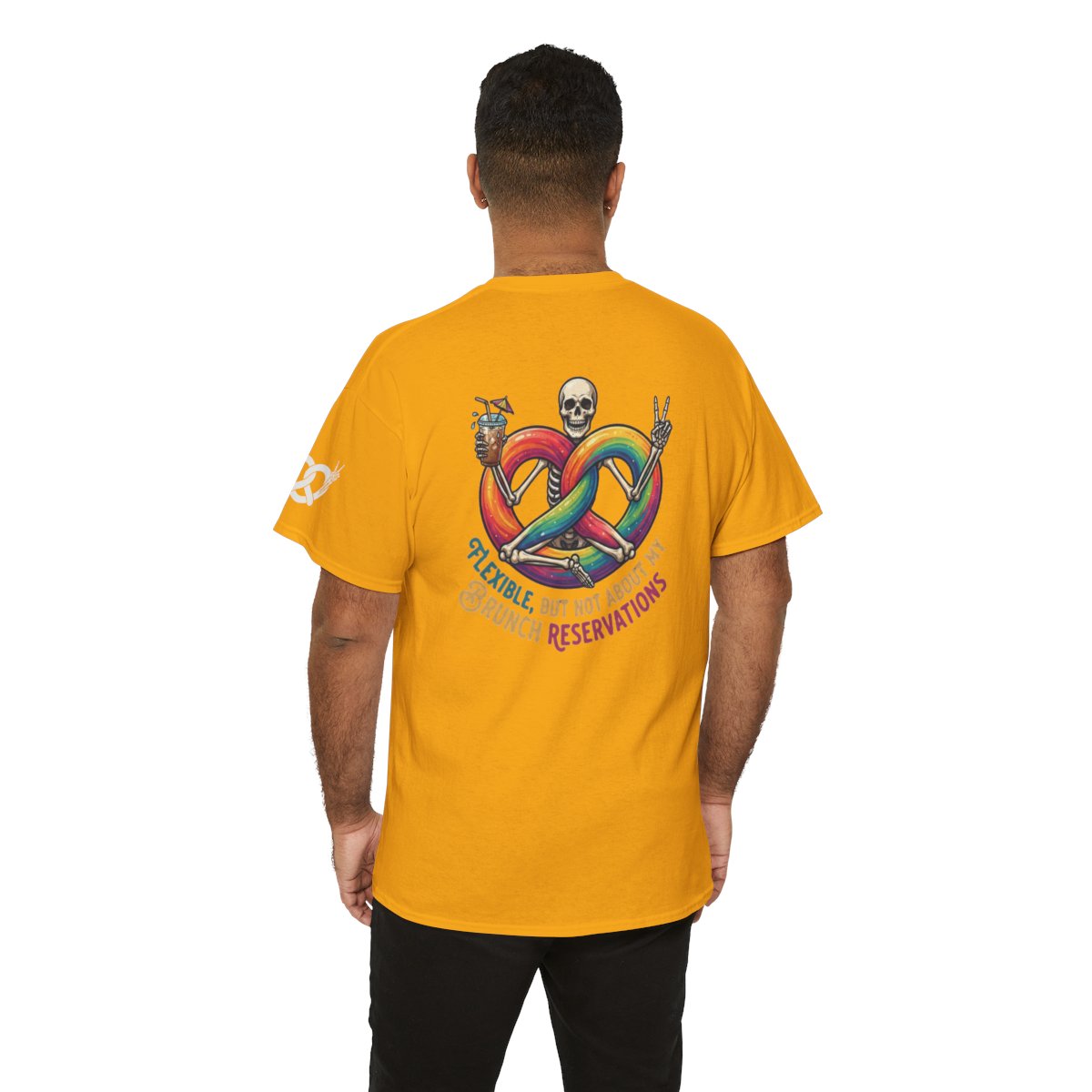 Color: Gold | Flexible But Not About Brunch Premium Graphic Tee