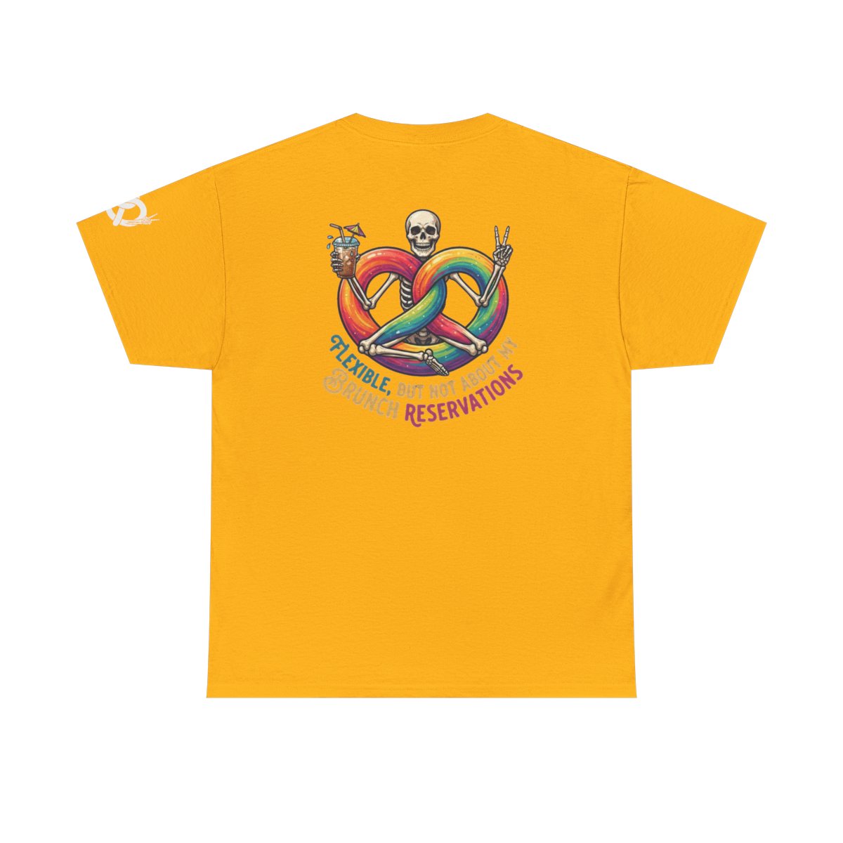 Color: Gold | Flexible But Not About Brunch Premium Graphic Tee