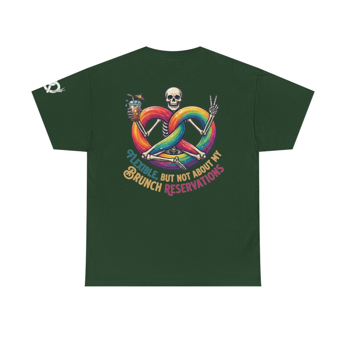 Color: Forest Green | Flexible But Not About Brunch Premium Graphic Tee