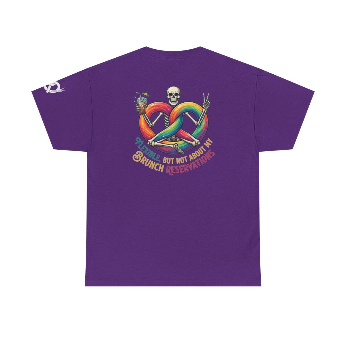 Color: Purple | Flexible But Not About Brunch Premium Graphic Tee