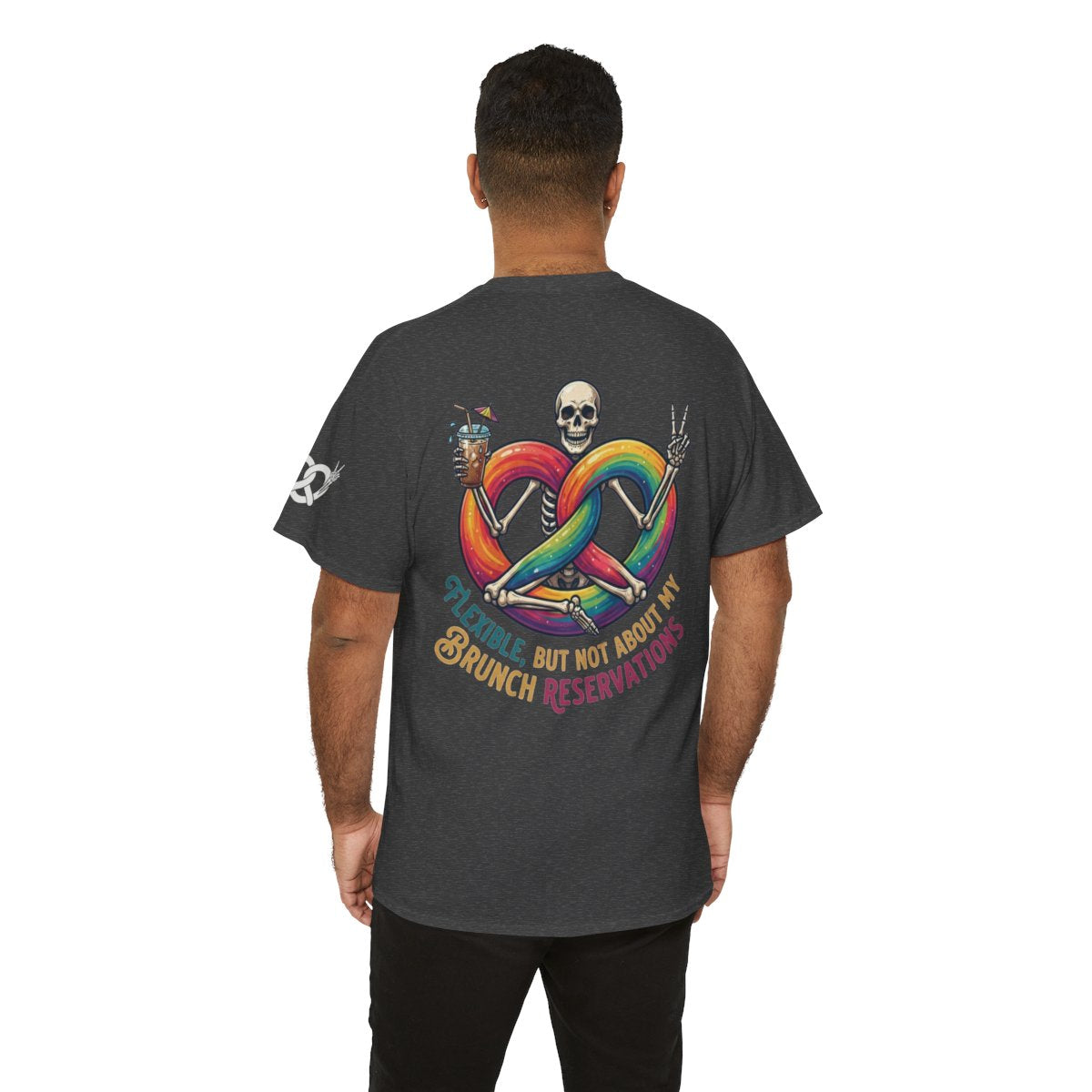Color: Dark Heather | Flexible But Not About Brunch Premium Graphic Tee