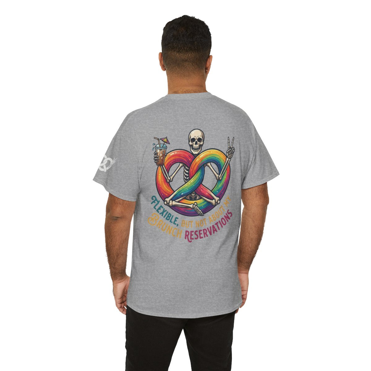 Color: Sport Grey | Flexible But Not About Brunch Premium Graphic Tee