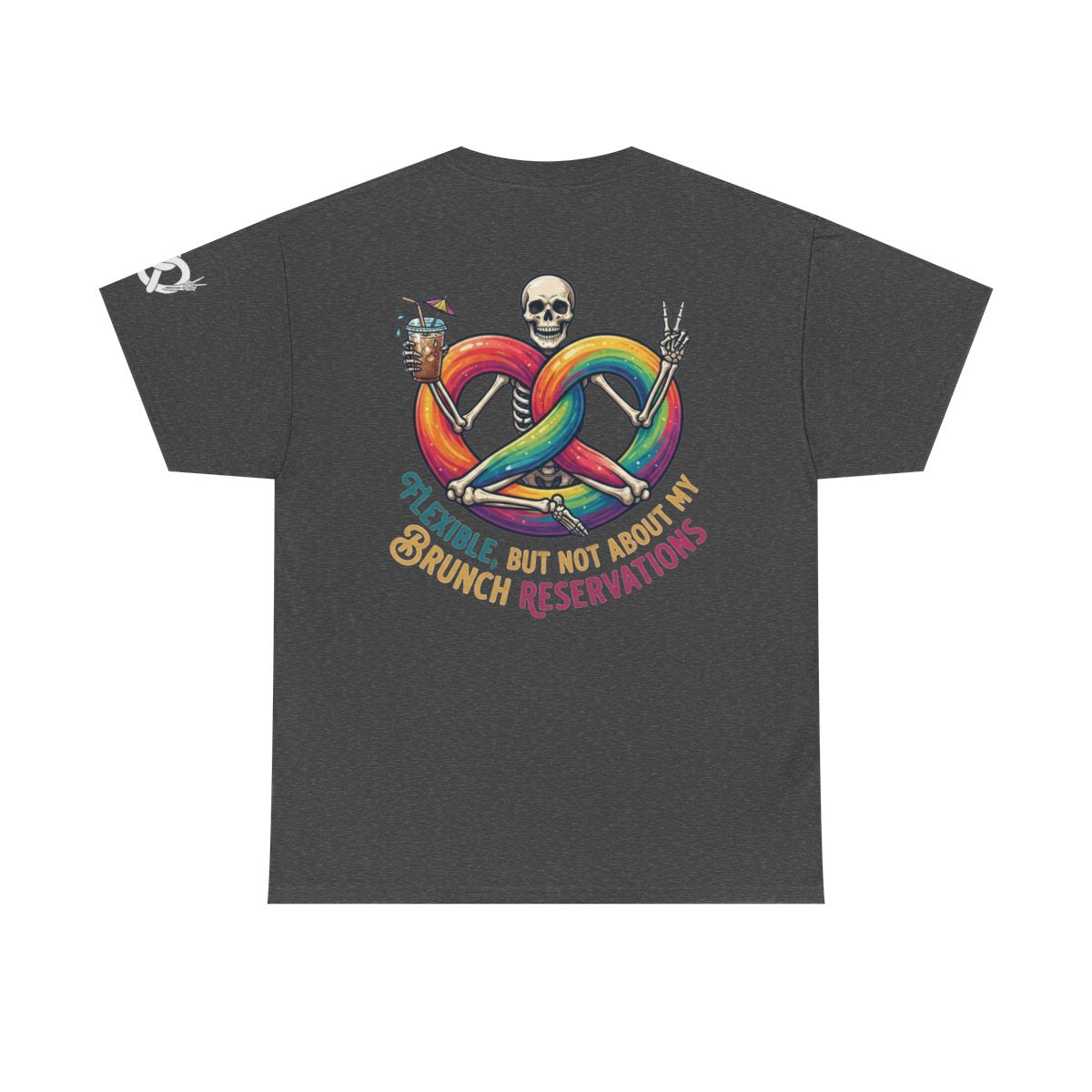 Color: Dark Heather | Flexible But Not About Brunch Premium Graphic Tee