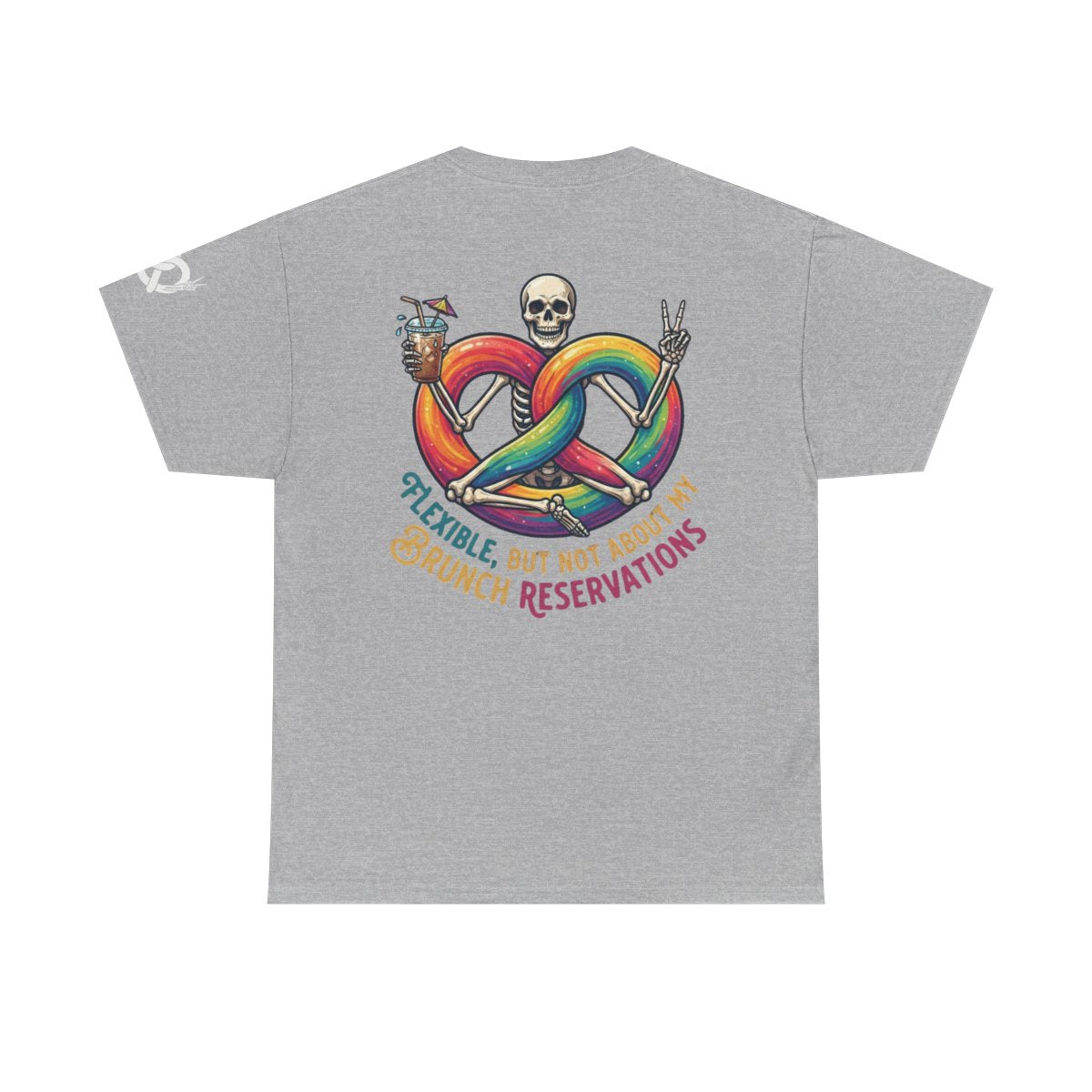 Color: Sport Grey | Flexible But Not About Brunch Premium Graphic Tee