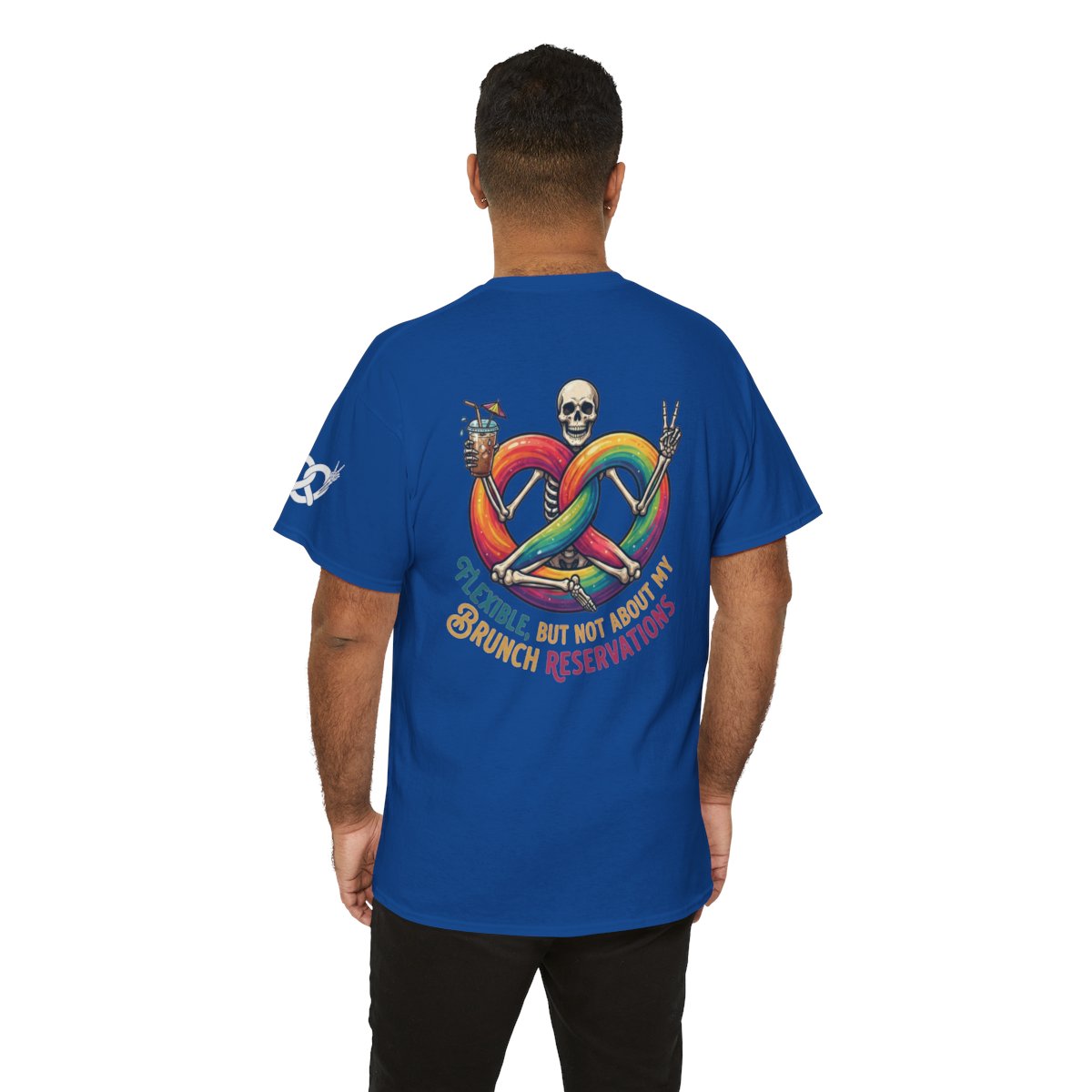 Color: Royal | Flexible But Not About Brunch Premium Graphic Tee