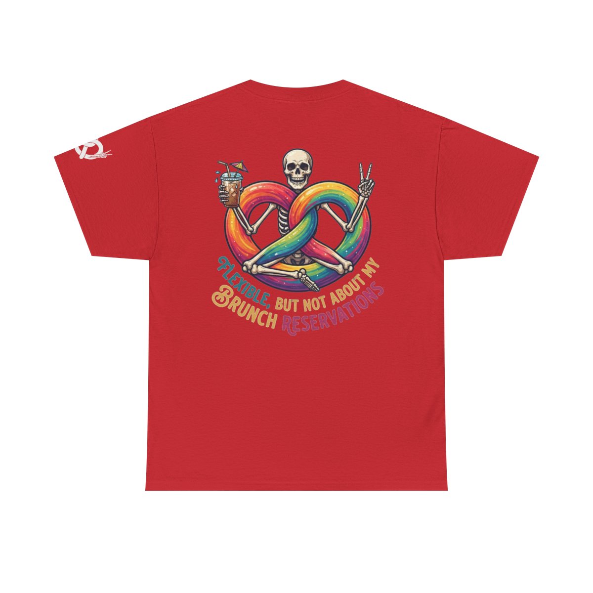 Color: Red | Flexible But Not About Brunch Premium Graphic Tee