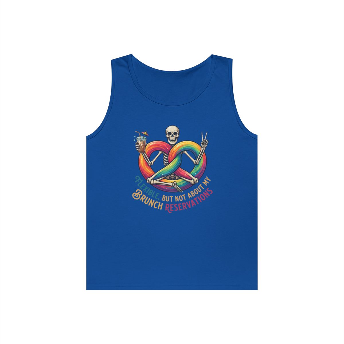 Color: Royal | Flexible But Not About Brunch Tank Top
