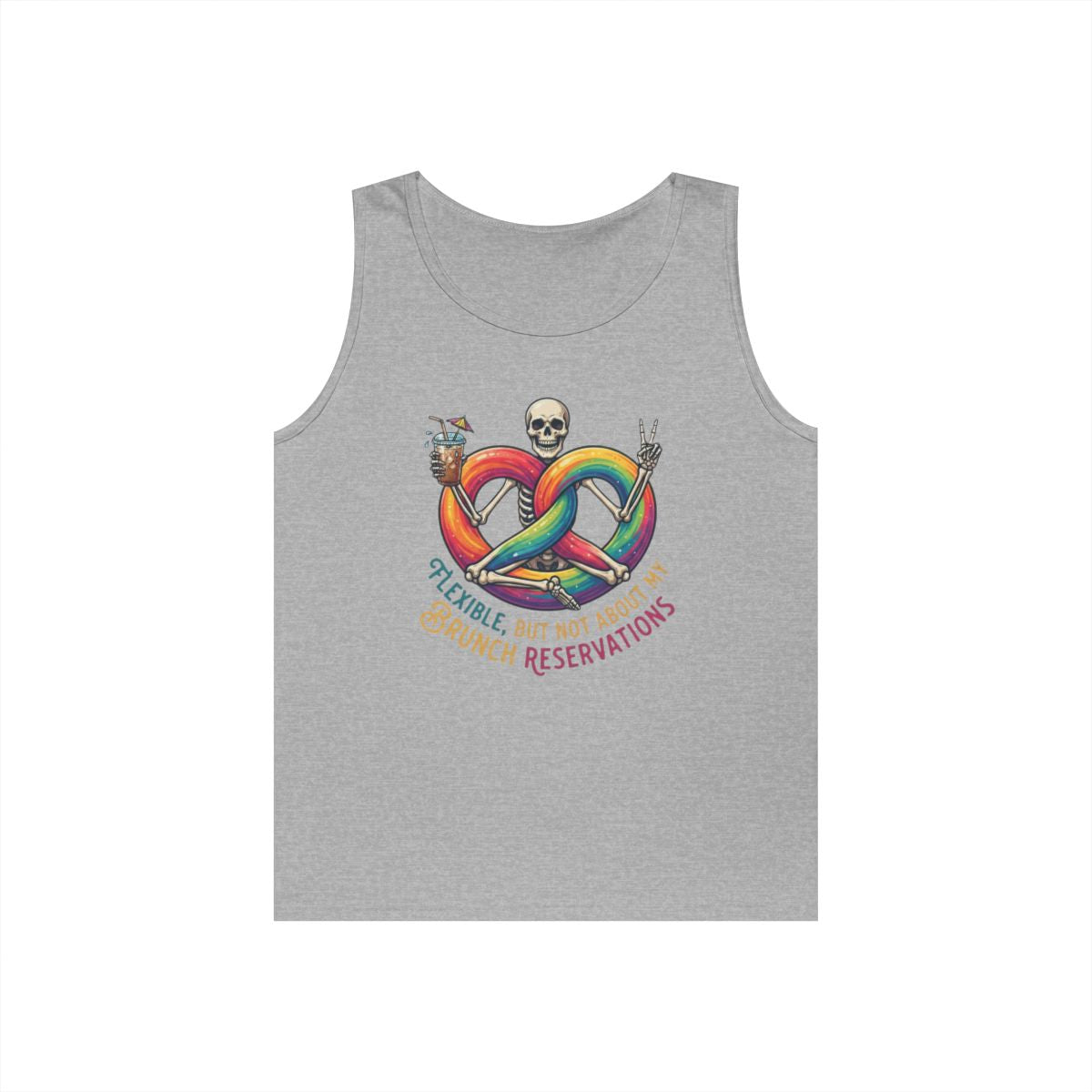 Color: Sport Grey | Flexible But Not About Brunch Tank Top