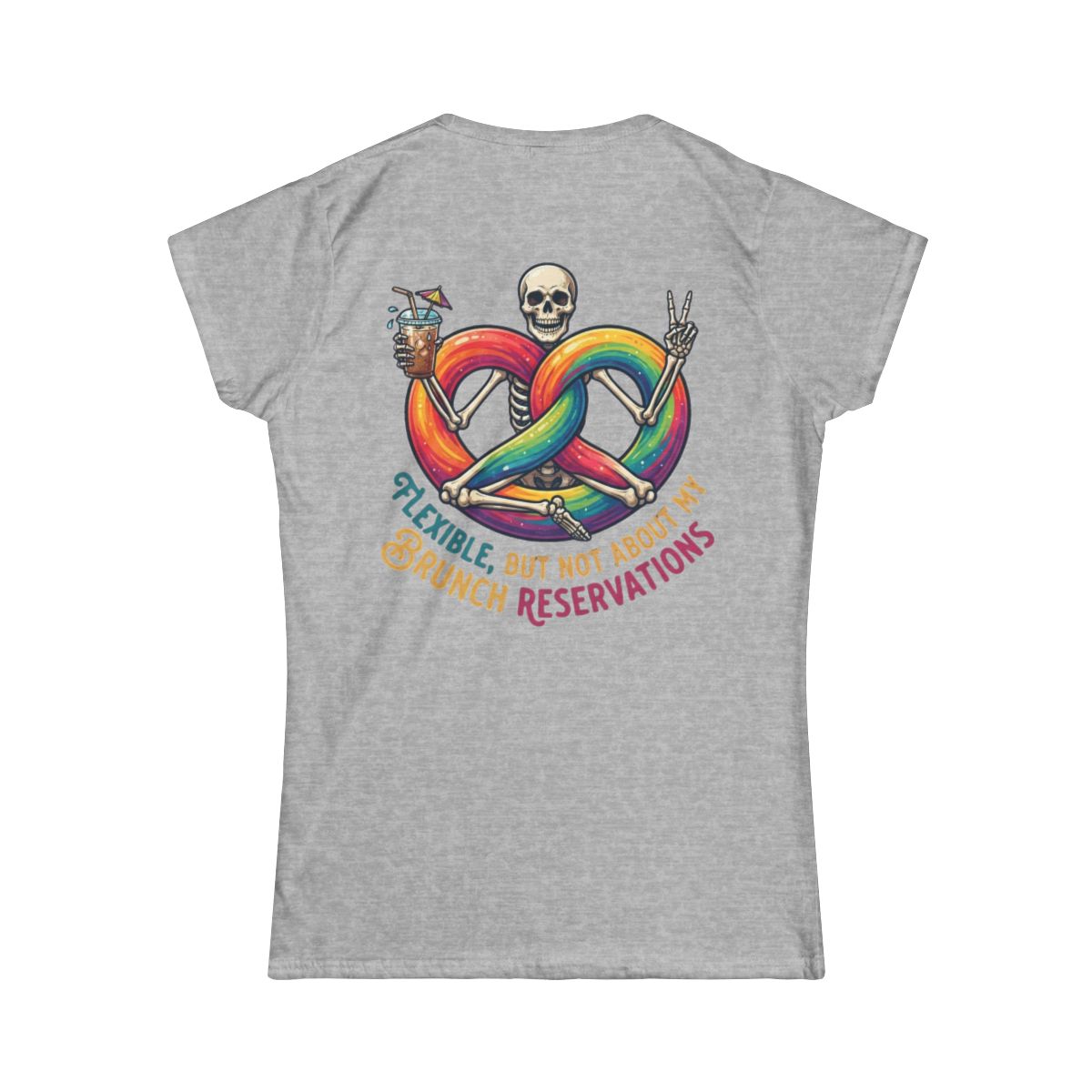 Color: Sport Grey | Flexible But Not About Brunch Women's Tee